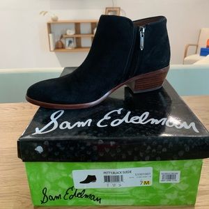 Sam Edelman suede booties size 7